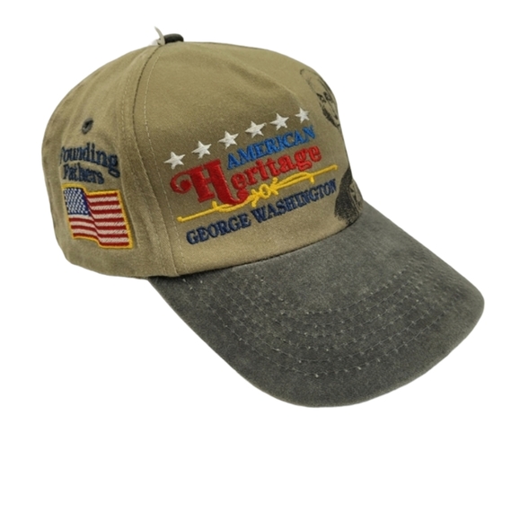 Embroidered American Heritage Founding Fathers George Washington Baseball Hat - Picture 2 of 10